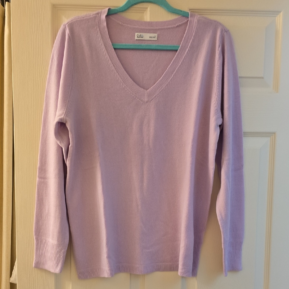 Croft & Barrow Lavender V-Neck Sweater